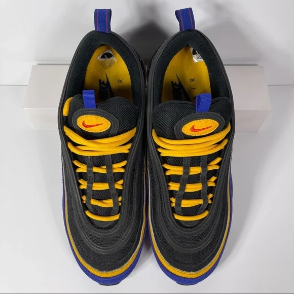 NIKE AIR MAX 97 CONCORD ACG TERRA MENS SHOES SIZE 9 BLACK PURPLE YELLOW RED USED - Picture 2 of 10